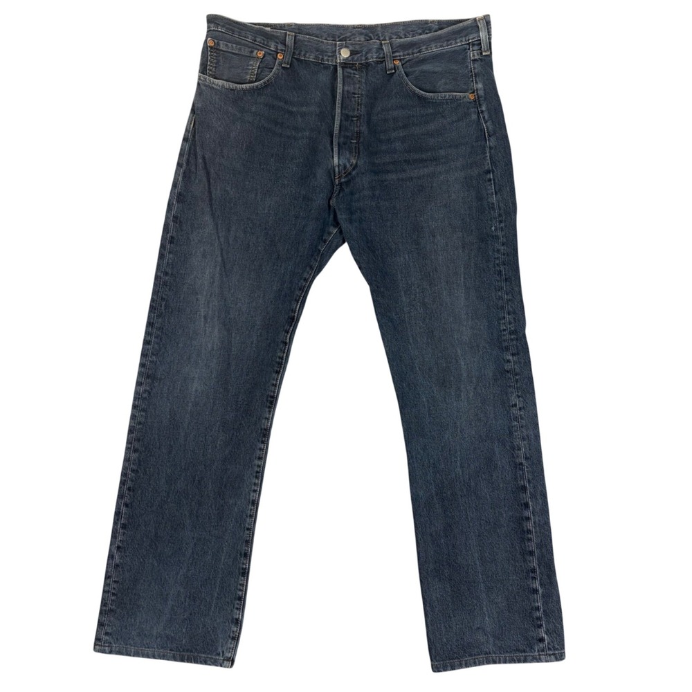 Levi's Jeans Men 38x34 Blue 501 Original Fit Button Fly Straight Leg Denim Pants